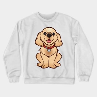 Cute and Happy Puppy Crewneck Sweatshirt